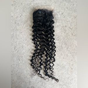 STEAMED DEEP CURL 4x4 TRANSPARENT LACE CLOSURE